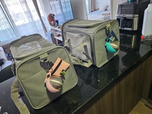 Customer photo review of 2-In-1 Portable Dog Water Bottle