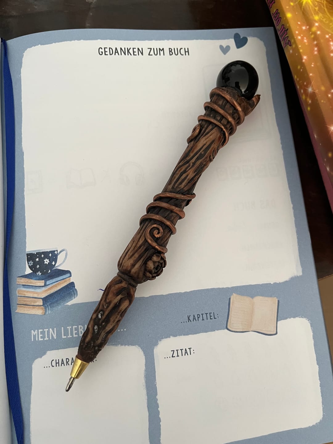 Customer photo review of Zauberstab Stift – Magischer Kugelschreiber mit Stein