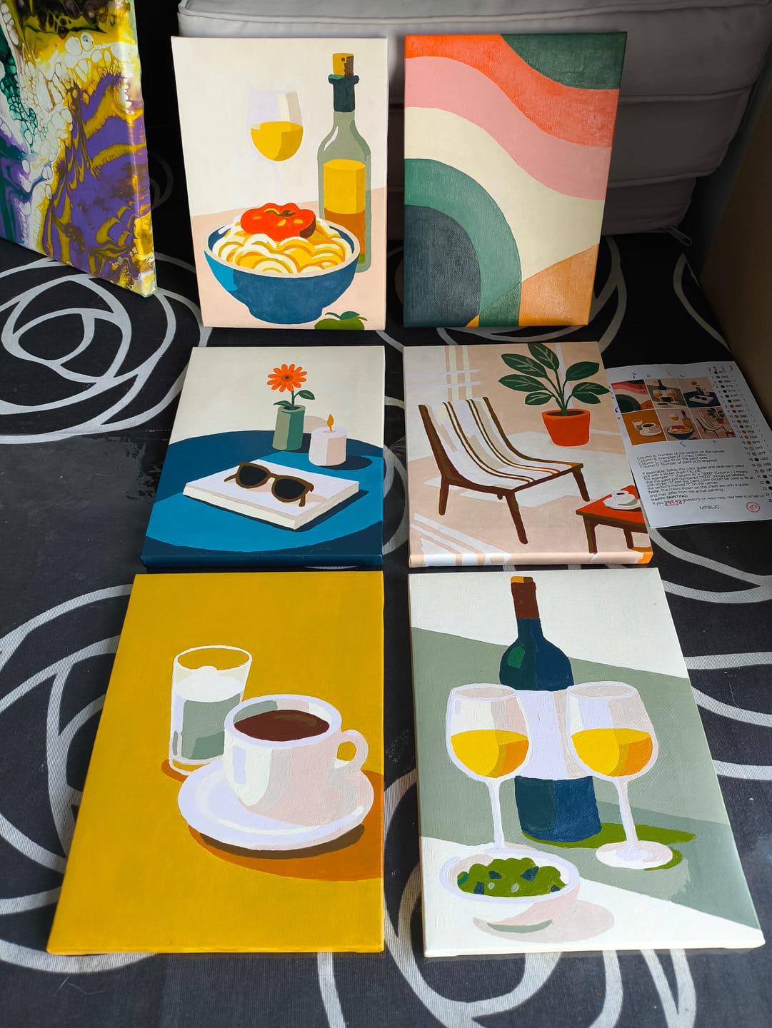 Customer photo review of 6 Mini Paintings - Sunny Kitchen Set