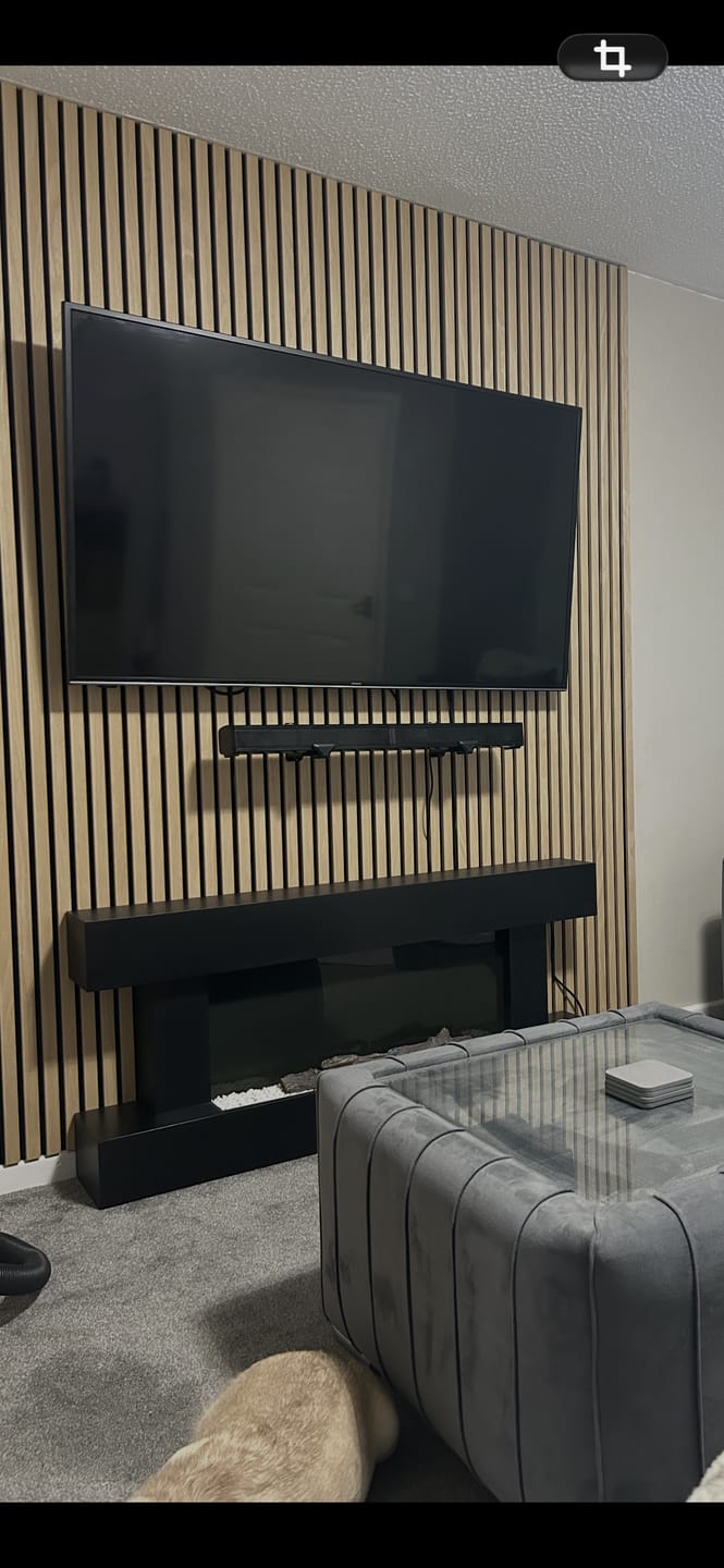 Customer photo review of White Ash Acoustic Wall Panel