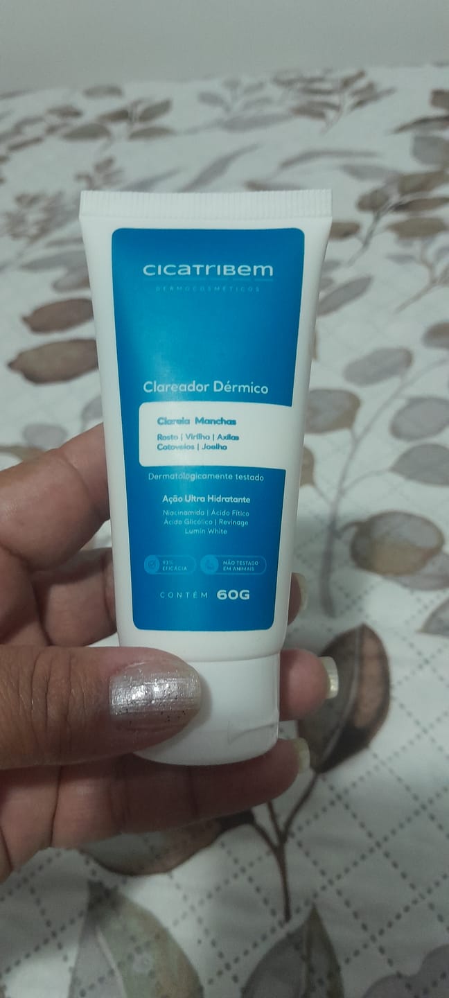 Customer photo review of Creme Clareador de Manchas – Melasma, Axilas, Virilha, Áreas Íntimas, Rosto e Corpo