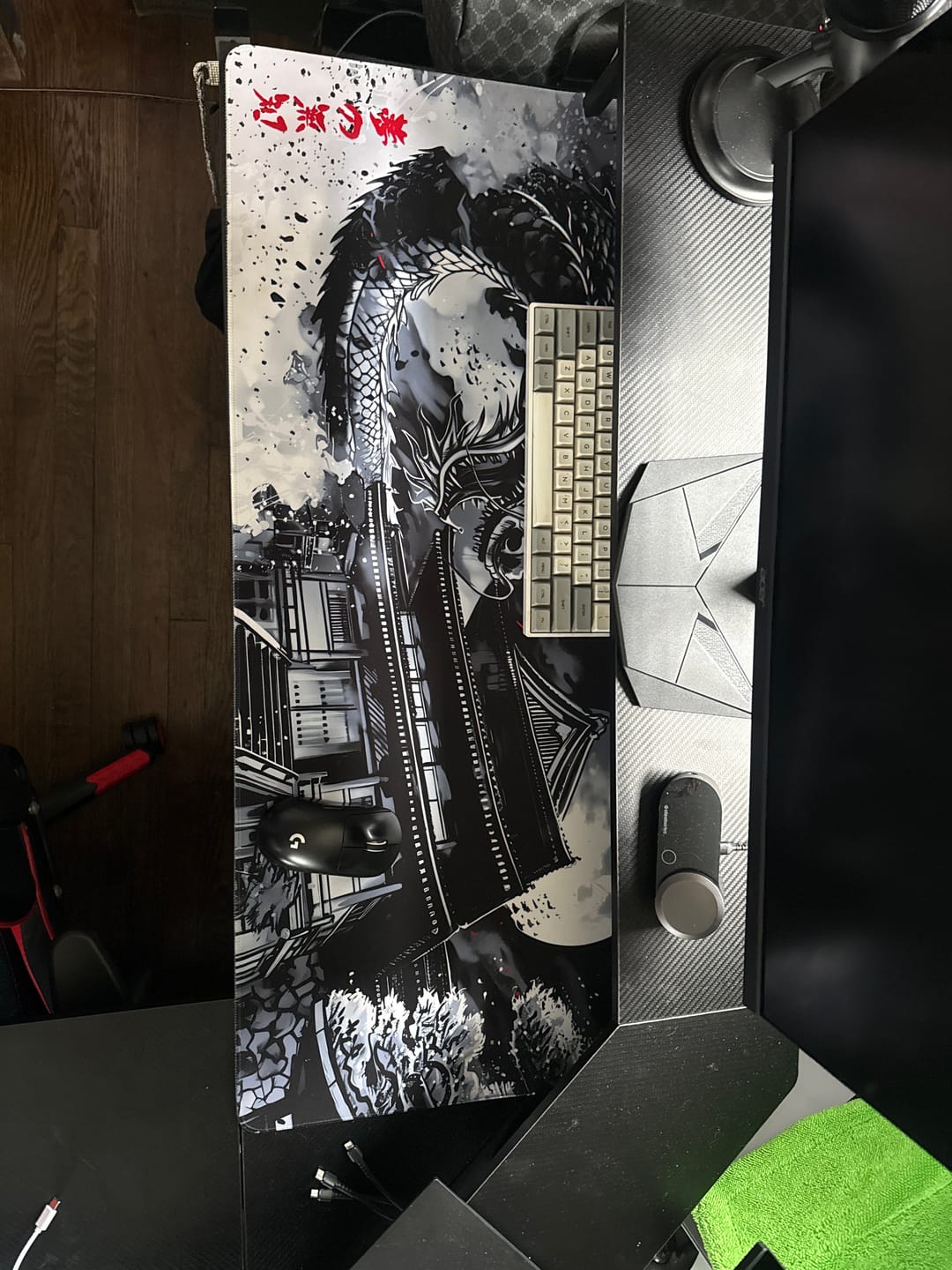 Customer photo review of Dragon Mousepad