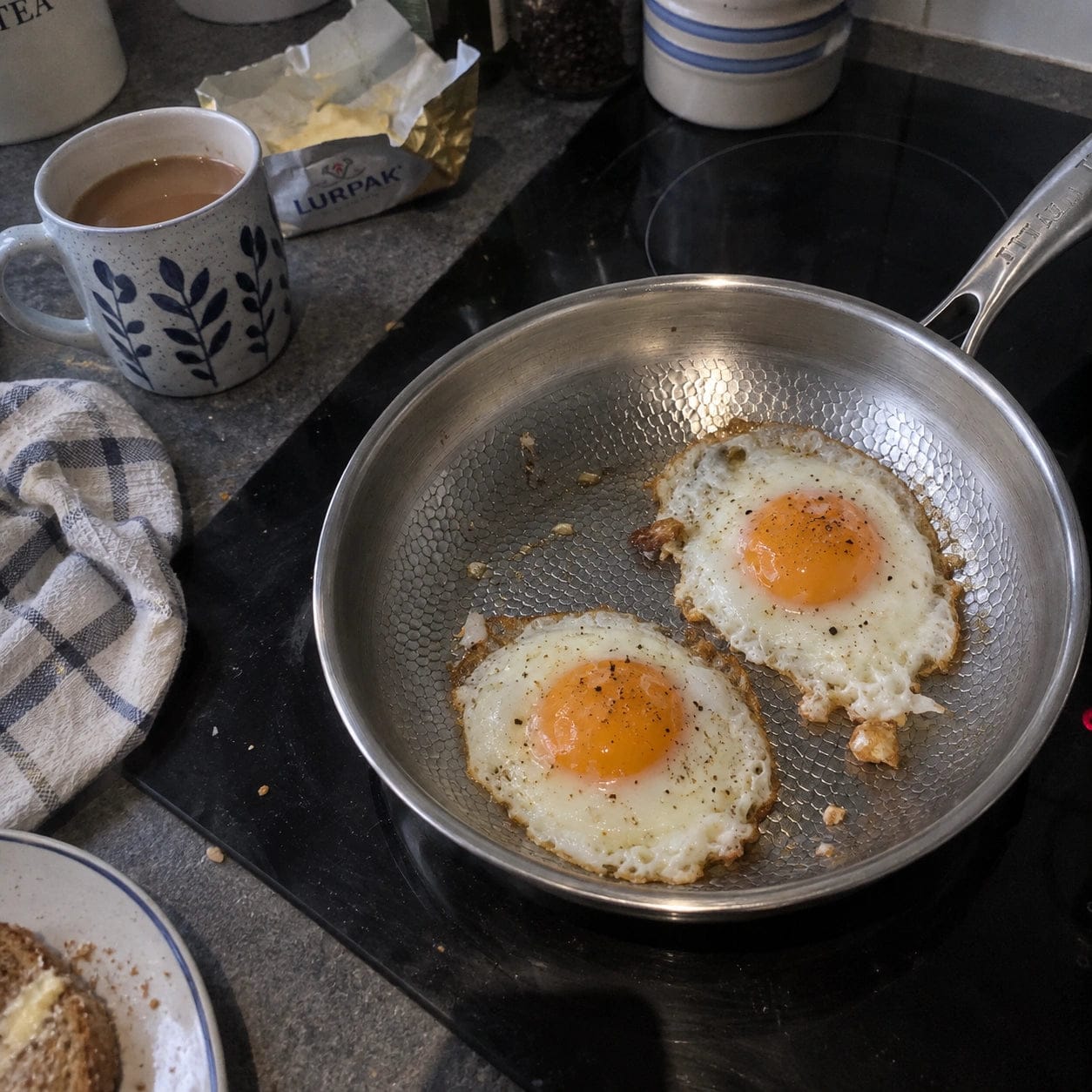 Customer photo review of Titanure™ 100% Pure Titanium Frying Pan