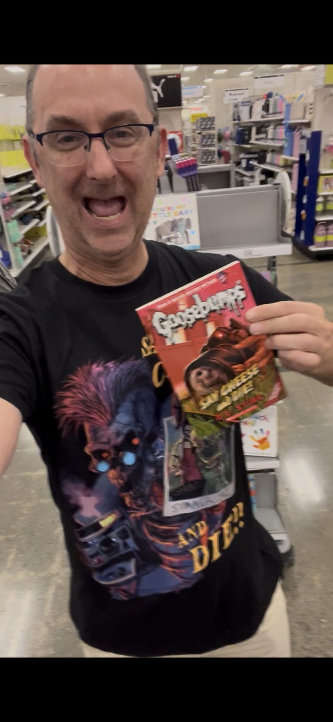 Customer photo review of GOOSEBUMPS: FOCUS ON FRIGHT - T-SHIRT