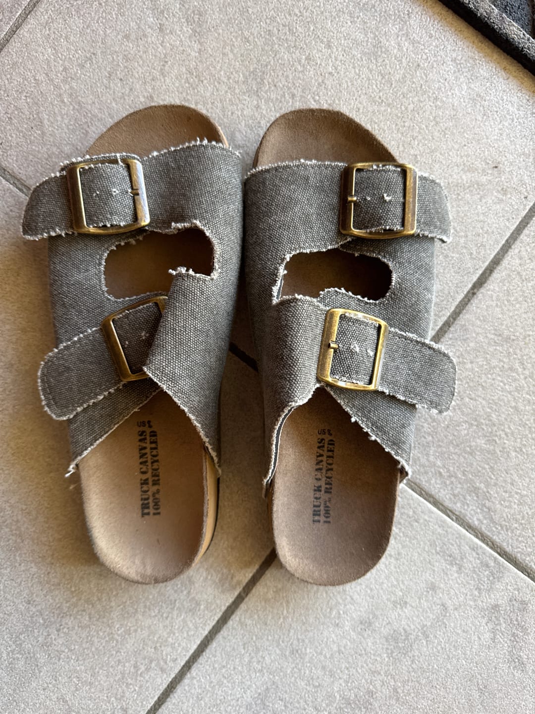 Customer photo review of The Green Panther Sandals