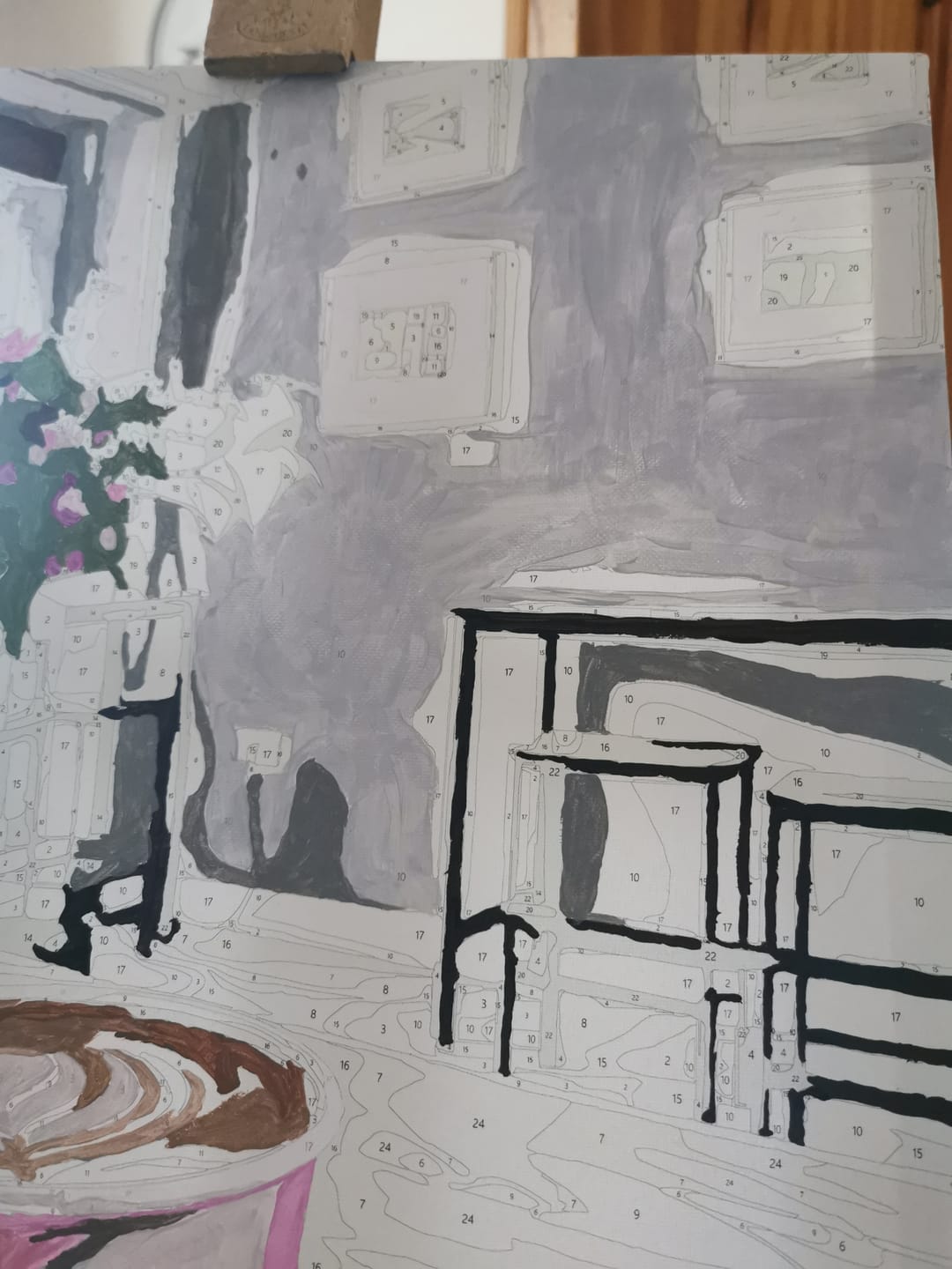 Customer photo review of Custom Paint by Numbers Kit