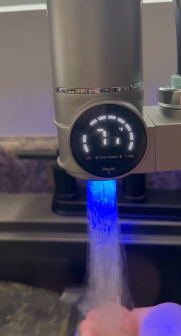 Customer photo review of PureGlow — The UV Faucet Filter for Clearer Skin