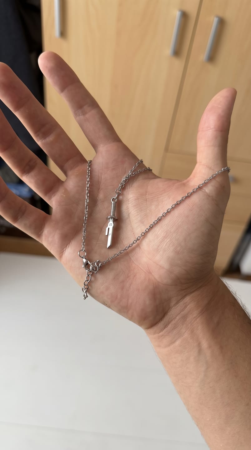 Customer photo review of "Inverted Spear" Necklace