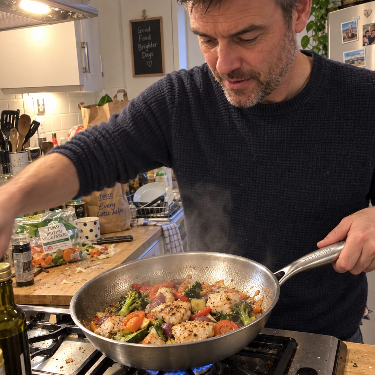 Customer photo review of Titanure™ 100% Pure Titanium Frying Pan