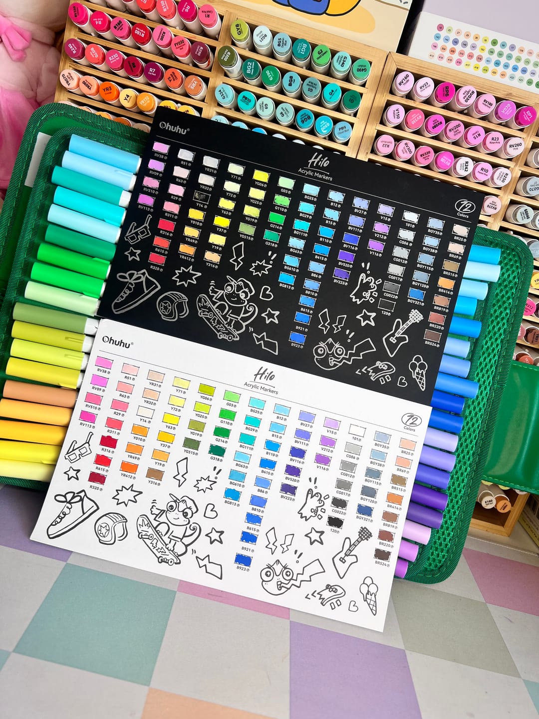 Customer photo review of Ohuhu Hilo Series Direct-ink Acrylic Paint Markers
