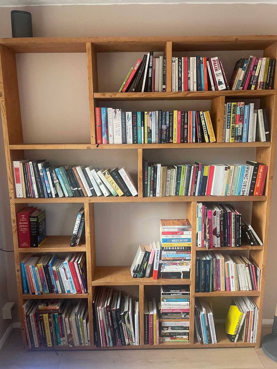 Customer photo review of Reclaimed Wood Bookcase Flat Pack | Self Assembly Scaffold Shelving Unit | The OG - Free delivery - 5 day delivery