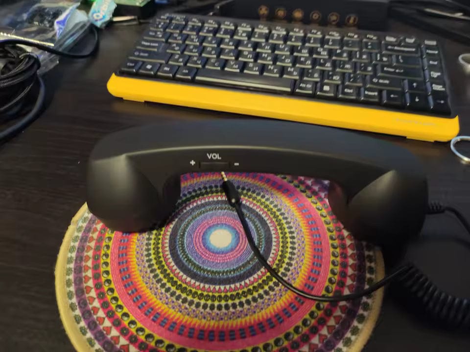Customer photo review of Teléfono Retro compatible con iPhone y Android