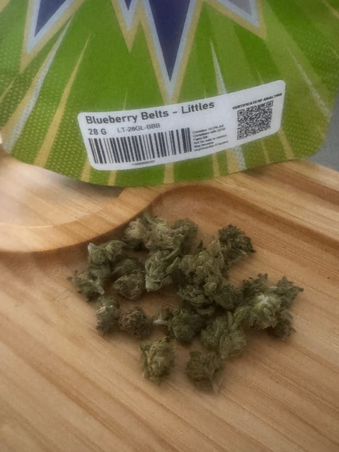 Customer photo review of LITTLES BRAND - Blueberry Belts - 28 Grams Littles - Indica