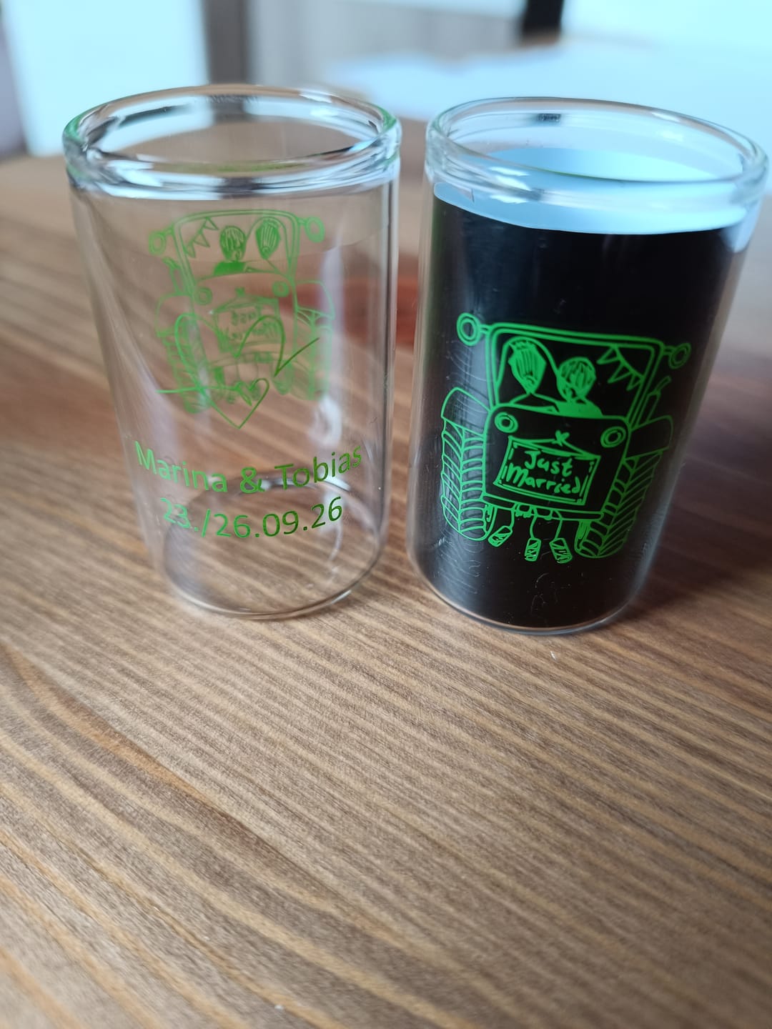Customer photo review of 2 cl Schnapsgläser bedrucken