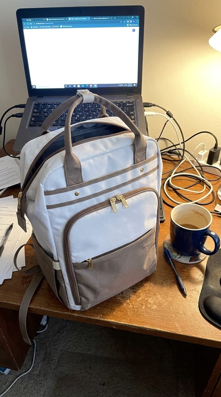Customer photo review of 4-in-1 Backpack with Lunch Bag