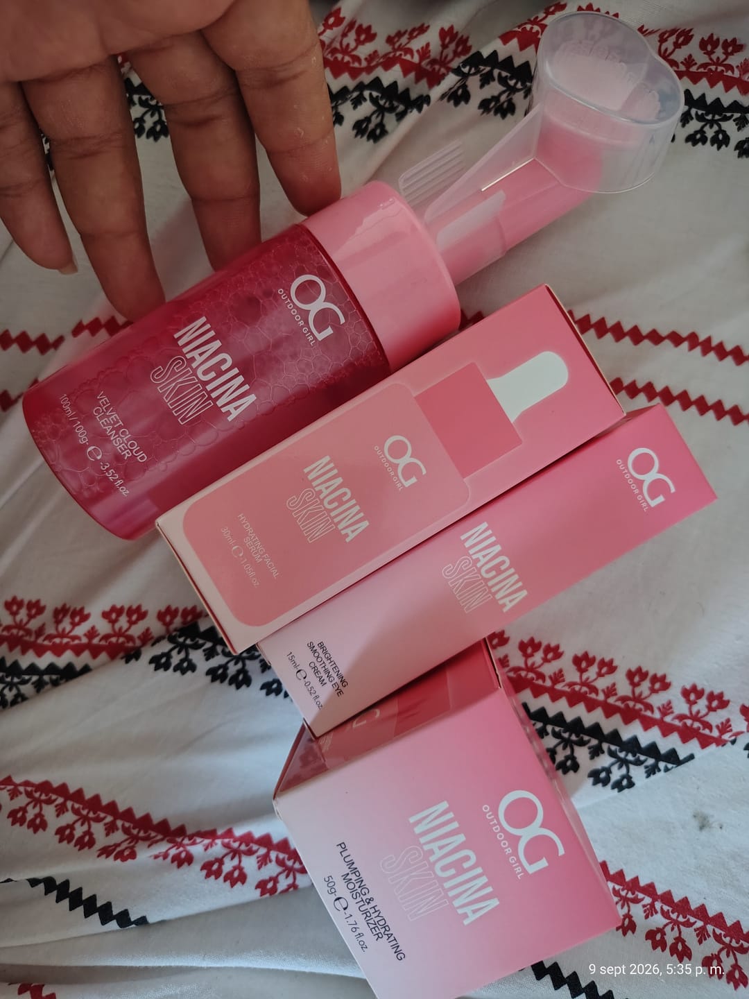 Customer photo review of KIT DE NIACINAMIDA X4 PRODUCTOS