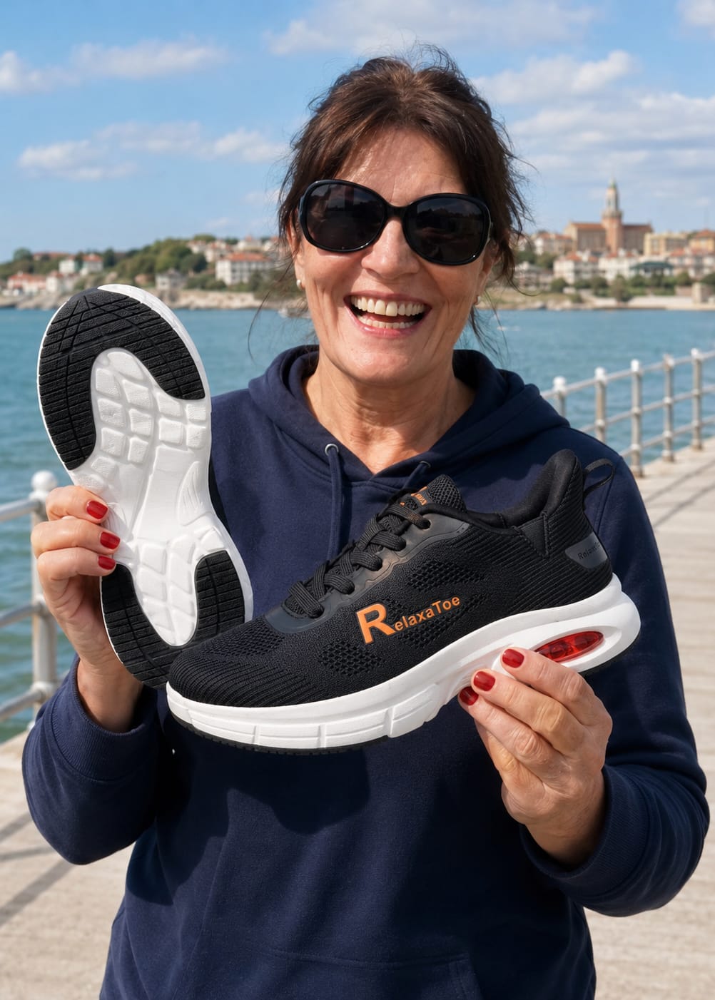 Customer photo review of RelaxaToe™ Pro — 12-Hour Shift Shoes for All-Day Foot, Knee & Back Pain Relief