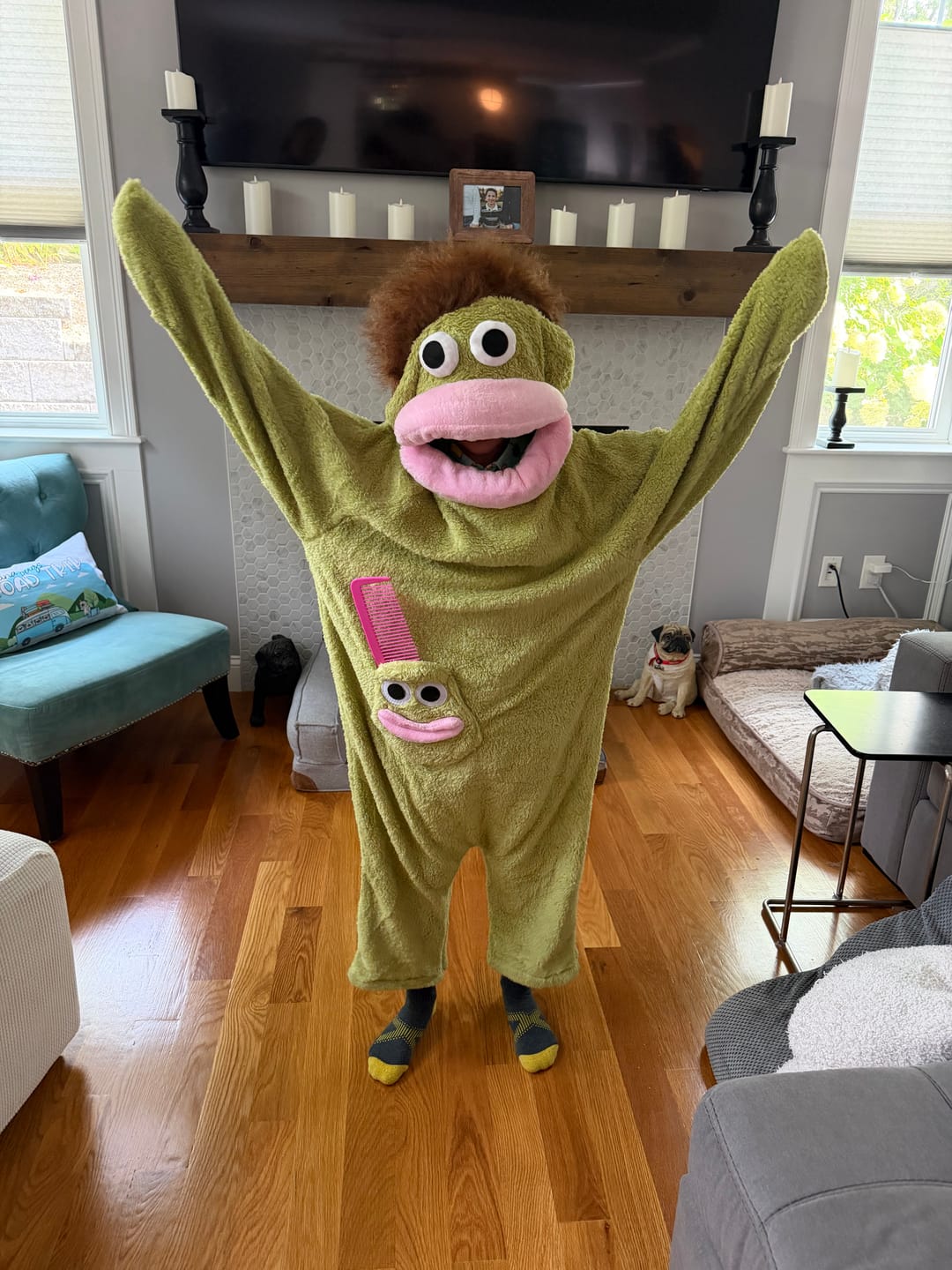 Customer photo review of Snuggo™ Monster Onesie