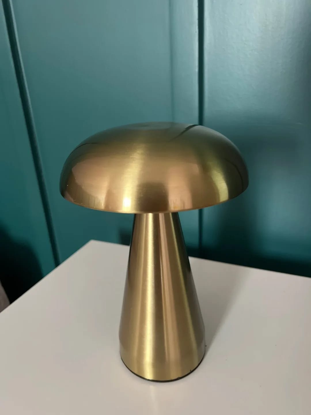 Customer photo review of Copper Table Lamp for Nightstand, Dome Shade, 23 cm