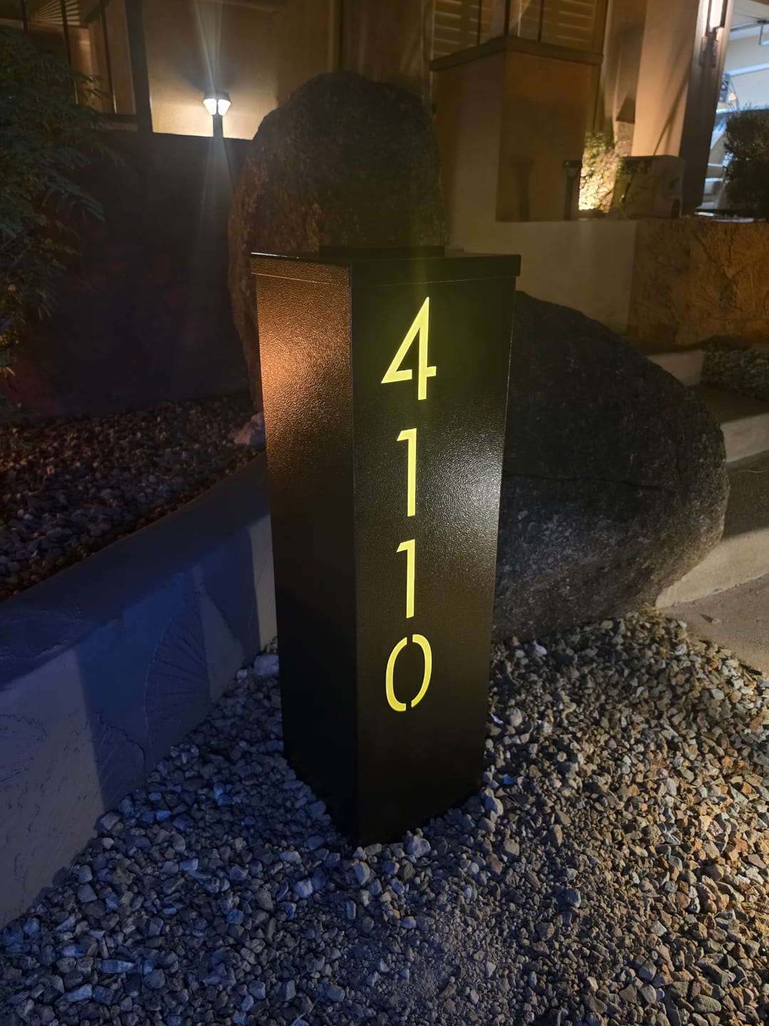 Customer photo review of White Translucent Inserts for The Address Column - Optional Upgrade
