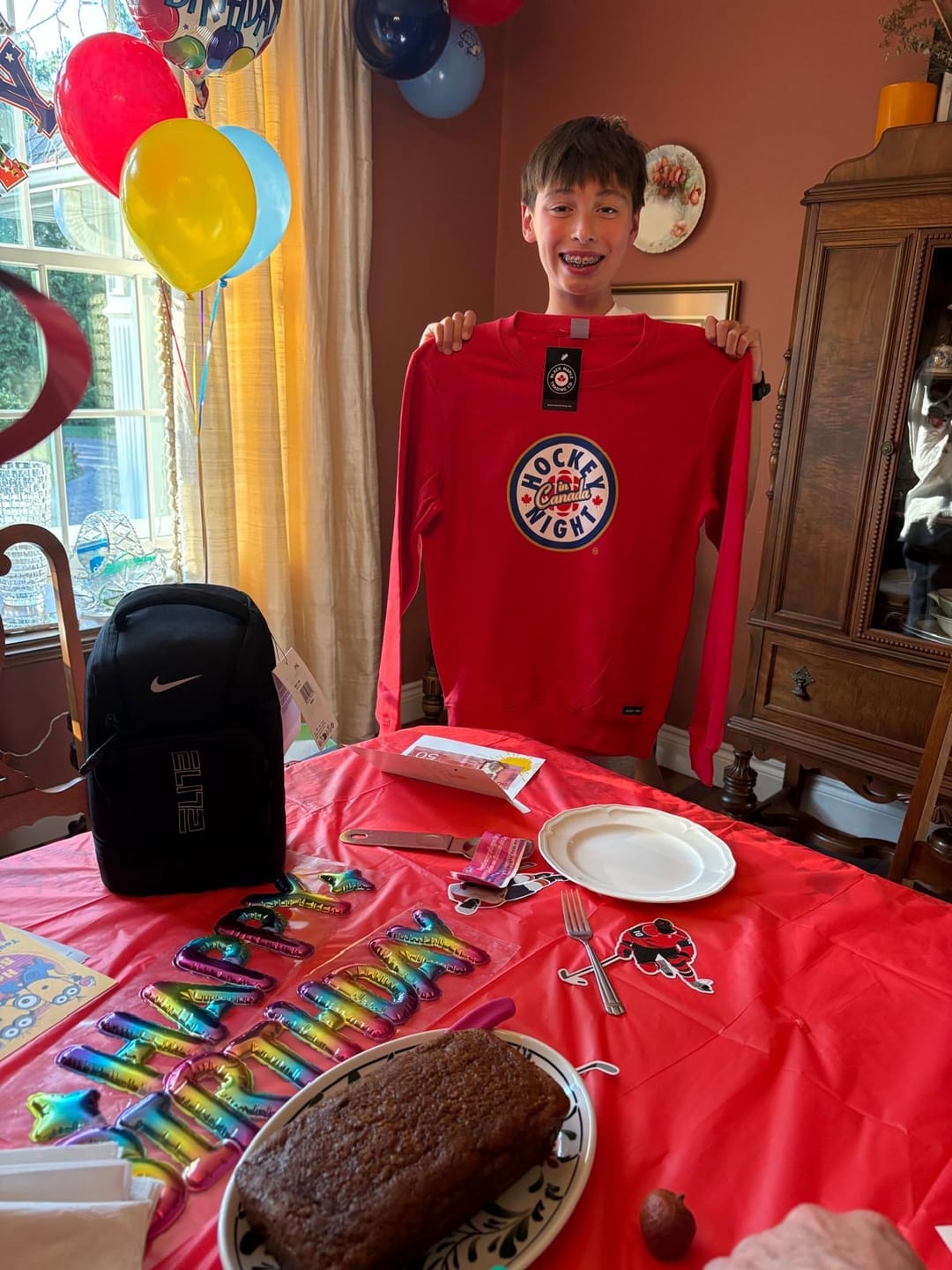 Customer photo review of Hockey Night in Canada Logo Kids Sweatshirt and Hoodie