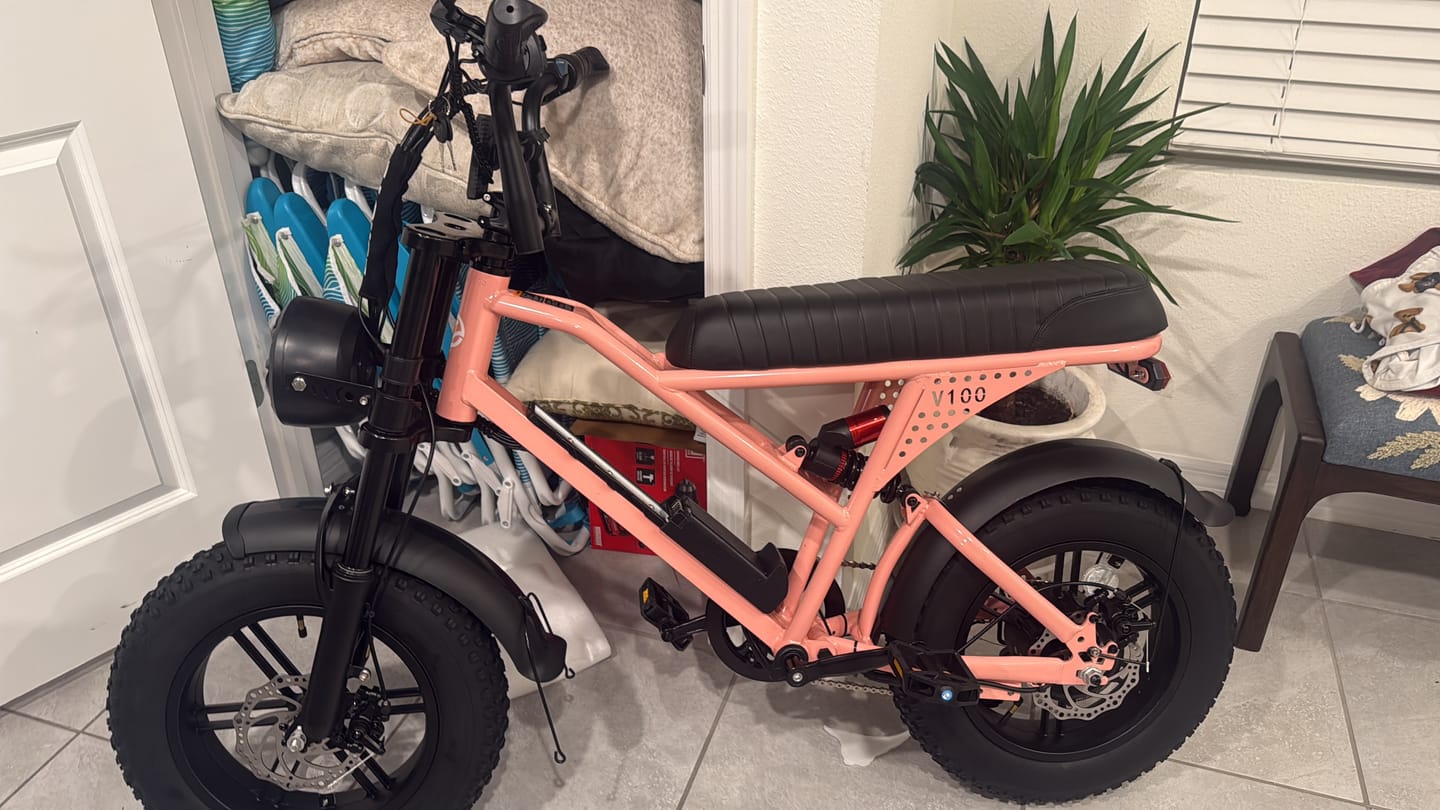 Customer photo review of Eskute® V100 16*4.0" Electric Bike for Kids&Teens