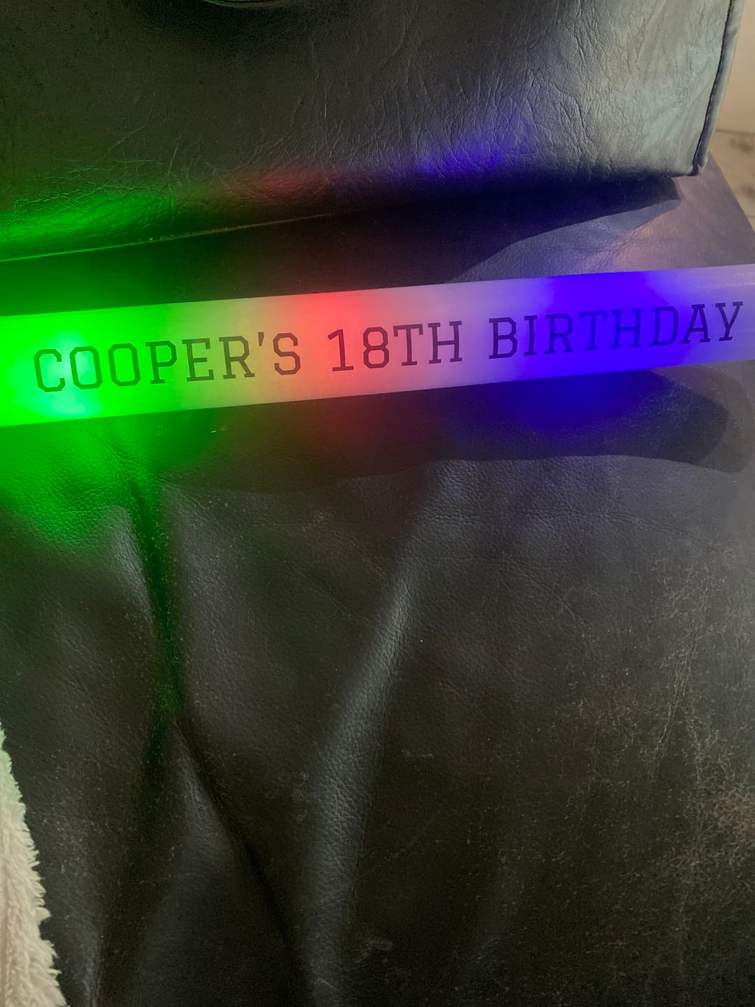 Customer photo review of Custom-Made Glow Sticks