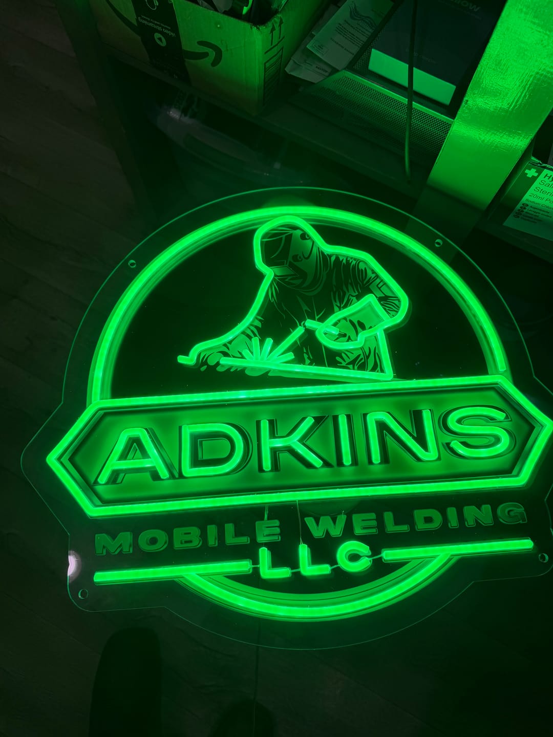 Customer photo review of ADKINS - Premium Neon Artwork