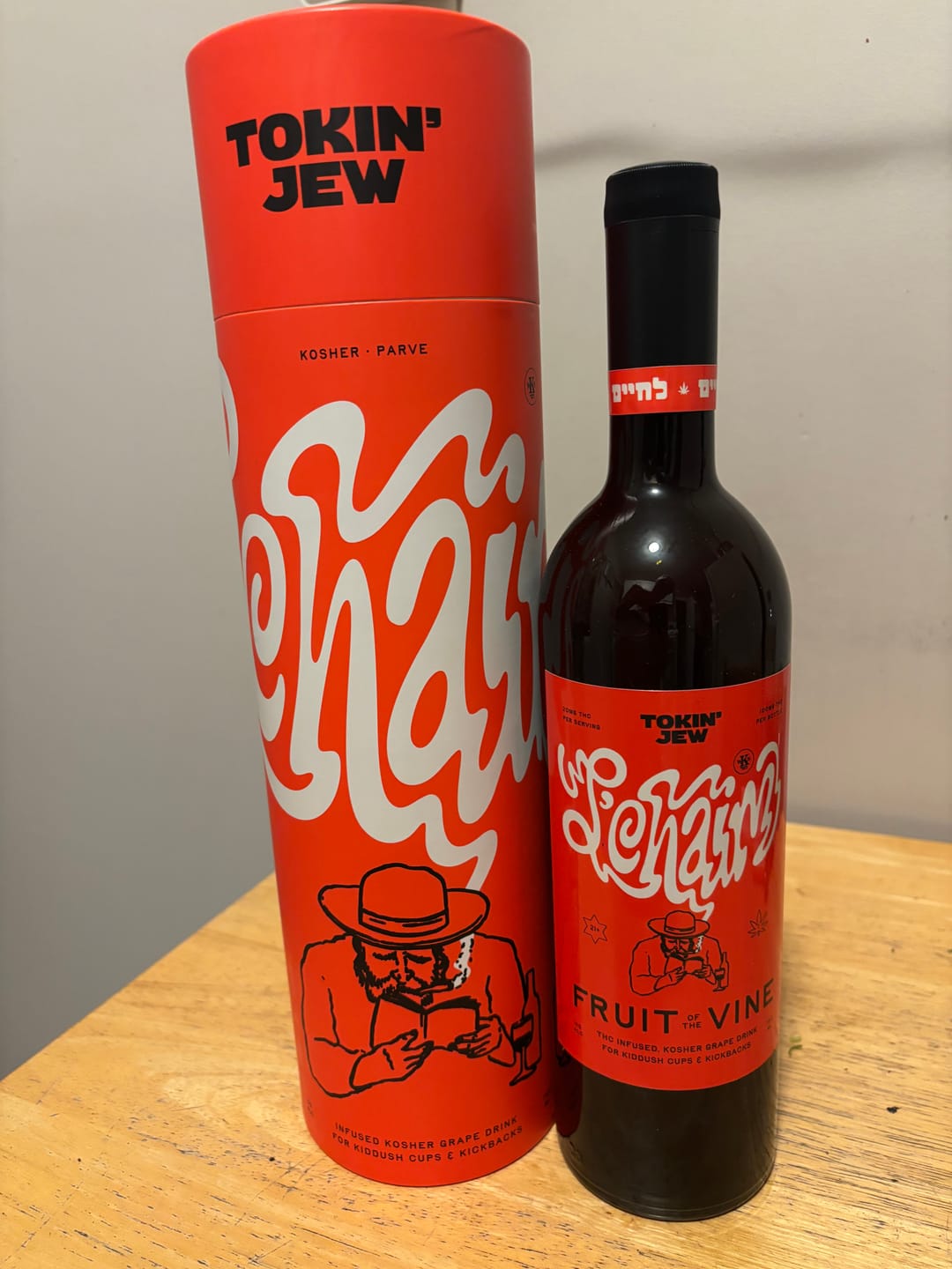 Customer photo review of L'Chaim Infused Grape Drink