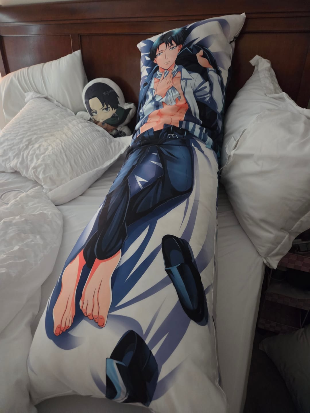 Customer photo review of Levi Body Pillow  Sexy Levi