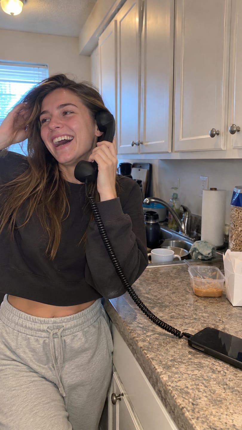 Customer photo review of Retro Corded Telephone Handset