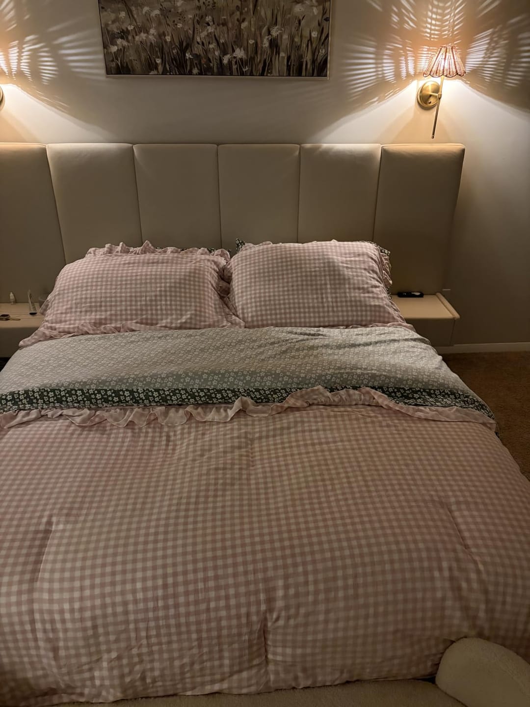 Customer photo review of Surmatelas en viscose de bambou