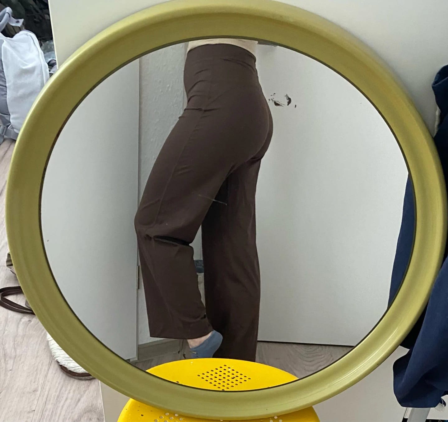 Customer photo review of High-Waist Stretch Yoga Pants for Women with Pockets, Soft Lightweight Fit