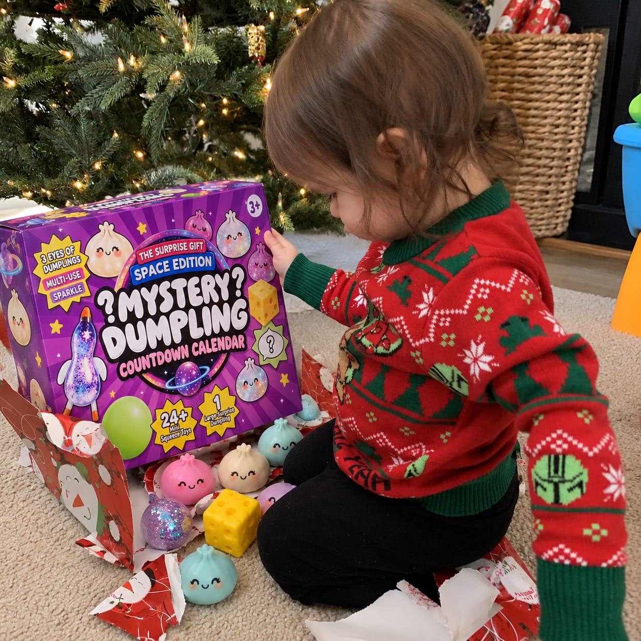 Customer photo review of Calendario Sorpresa de Squishies — 24 Días de Magia Navideña