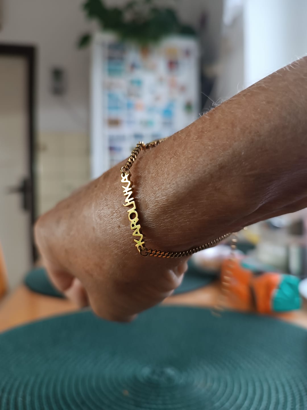 Customer photo review of Personalizovaný náramek se jménem