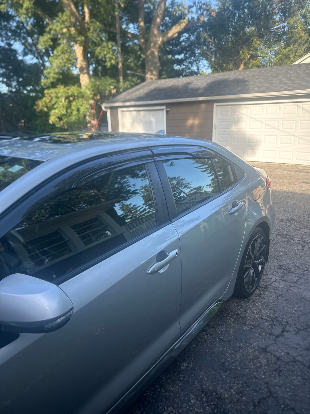 Customer photo review of 2020-Up Toyota Corolla Sedan MUGEN Style Window Visors Deflectors