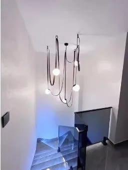 Customer photo review of Leather and Glass Chandelier for Dining Table, 80 to 200 cm