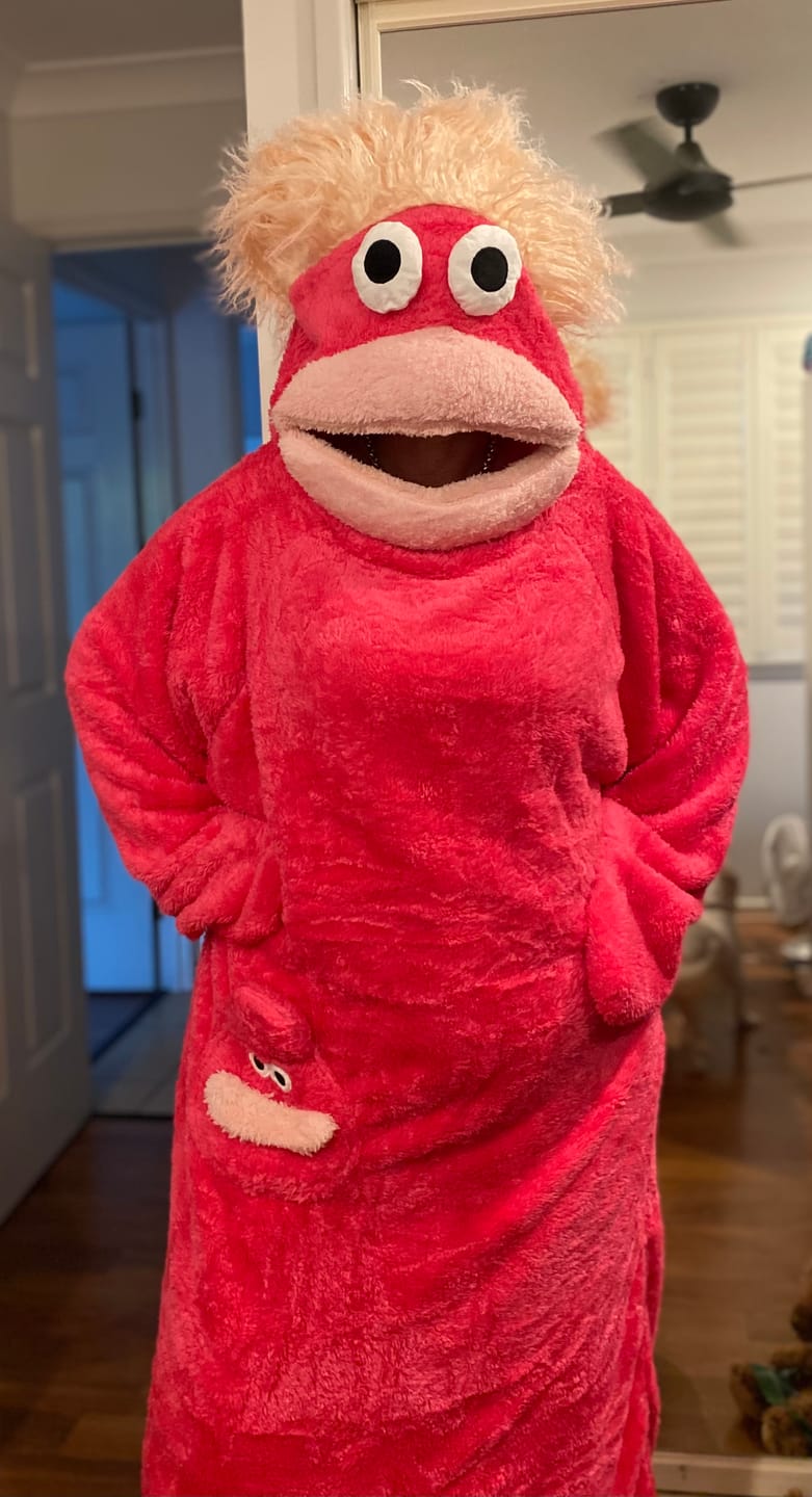 Customer photo review of Snuggo™ Monster Onesie