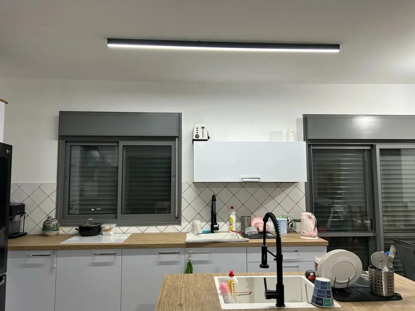 Customer photo review of Linear Ceiling Light for Kitchen Island, 60 to 200 cm LED