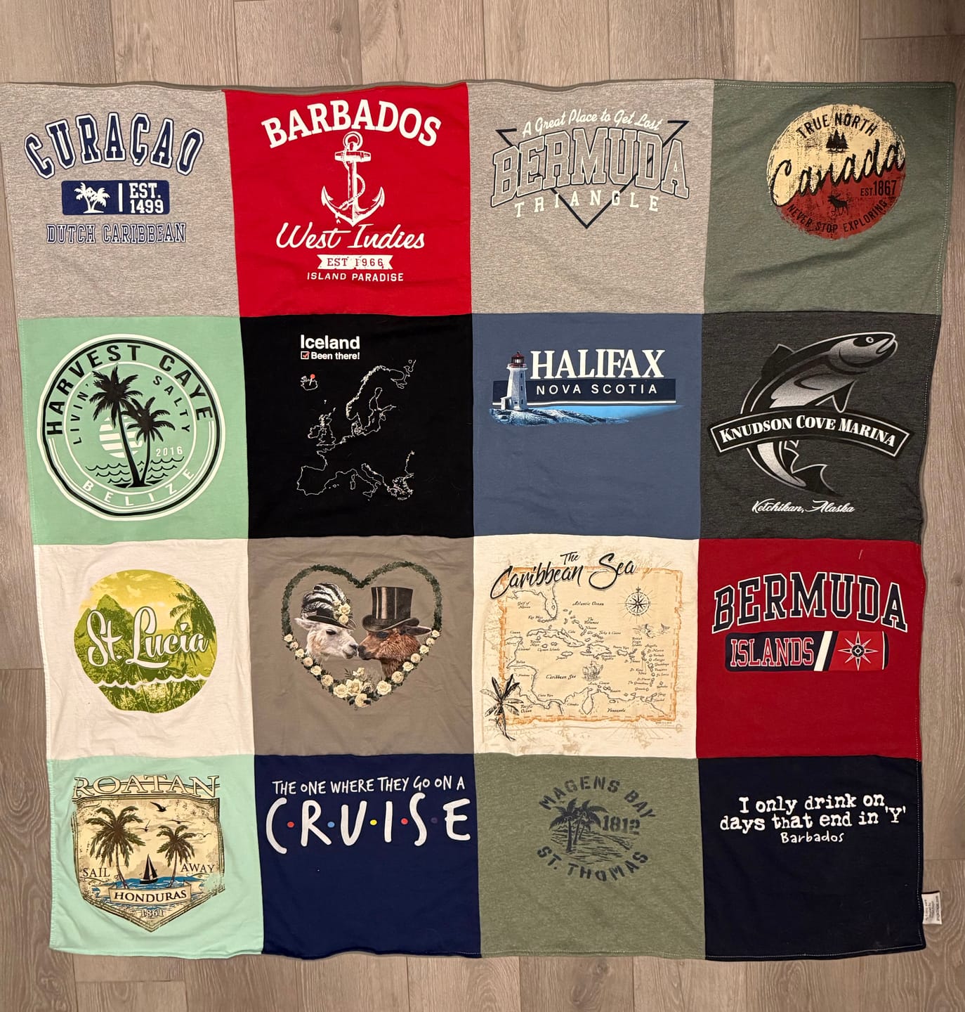 Customer photo review of Project Repat T-Shirt Quilt