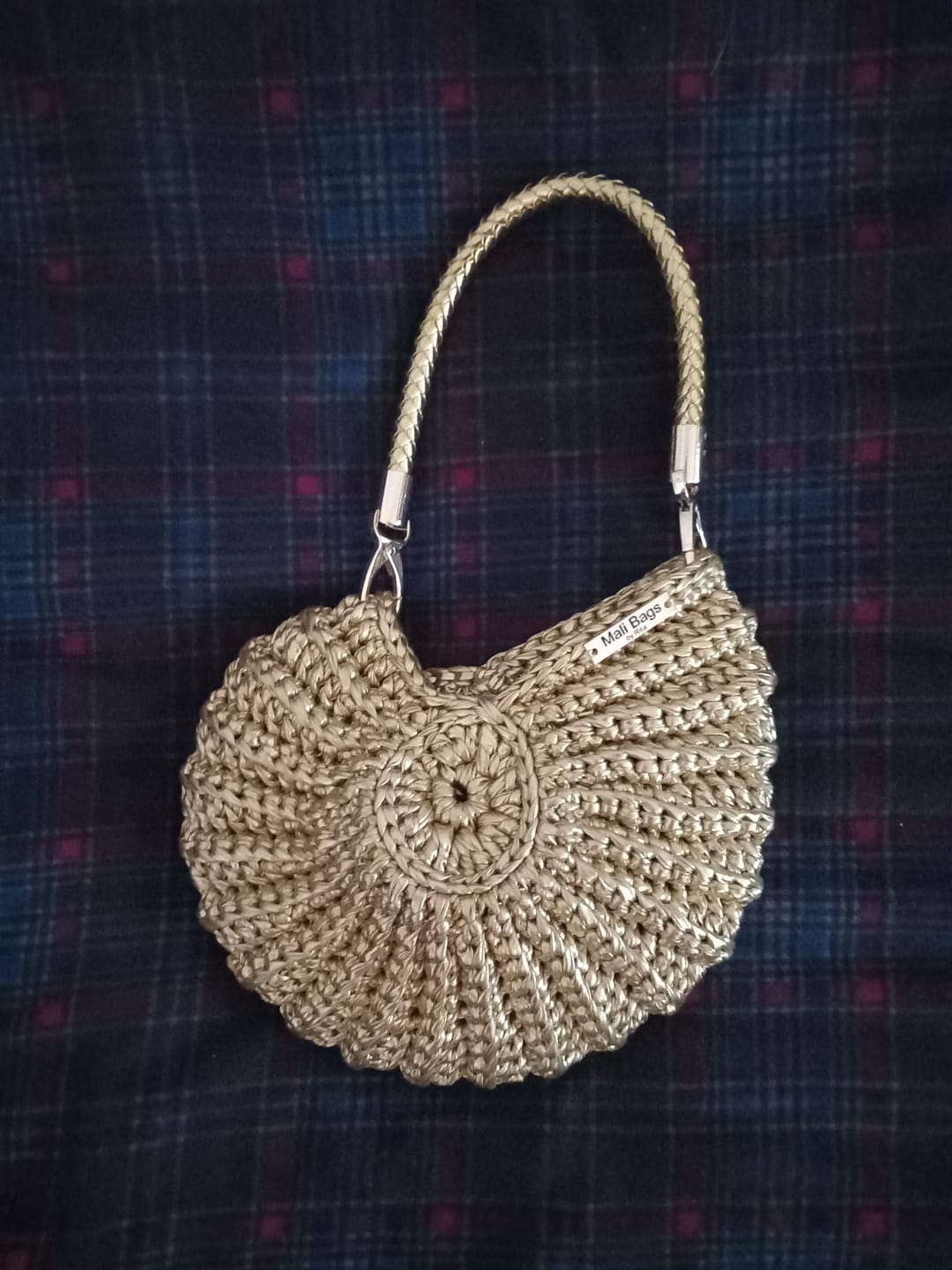 Customer photo review of Ariel metallic gold premium yarn