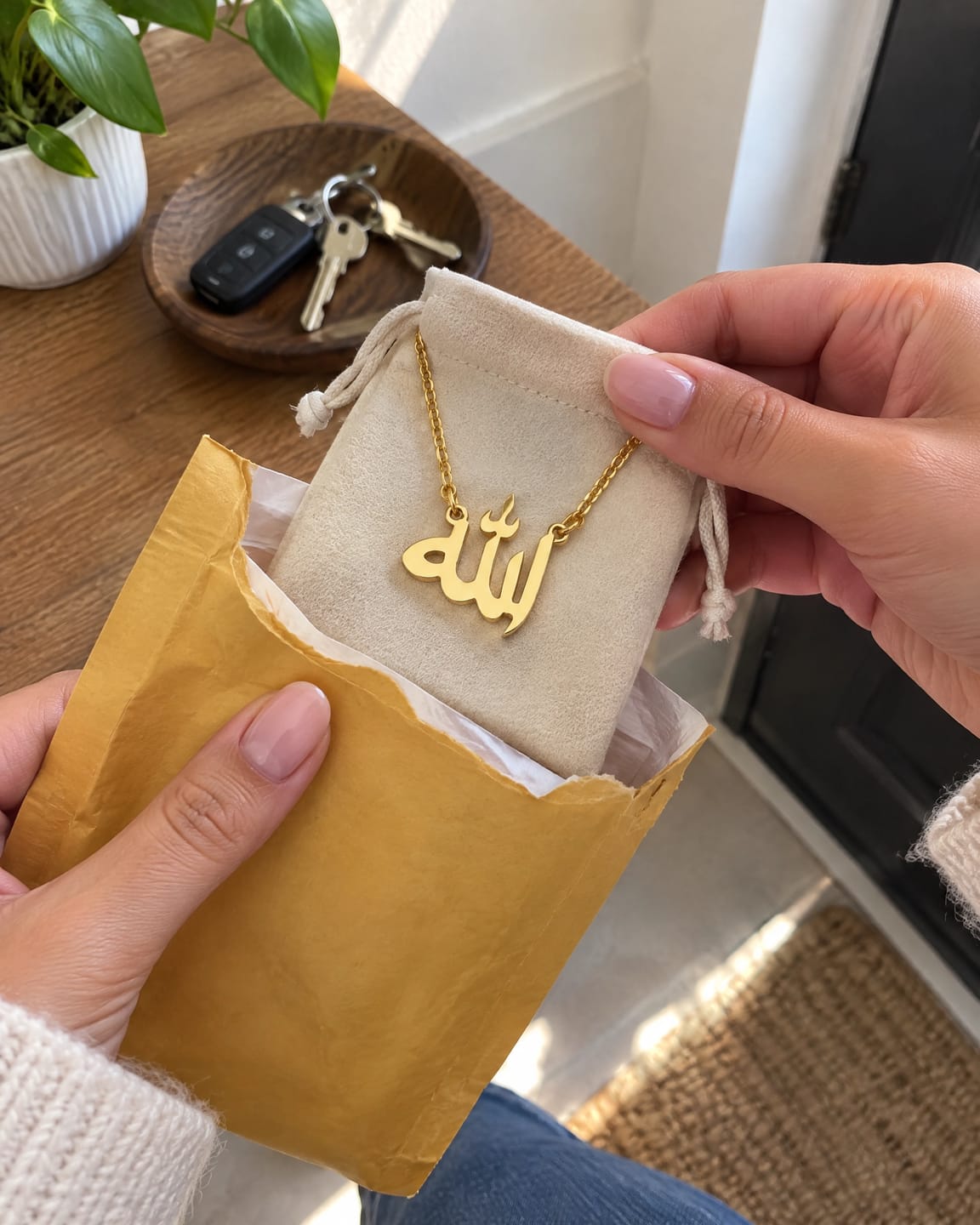 Customer photo review of Colgante con la palabra Allah
