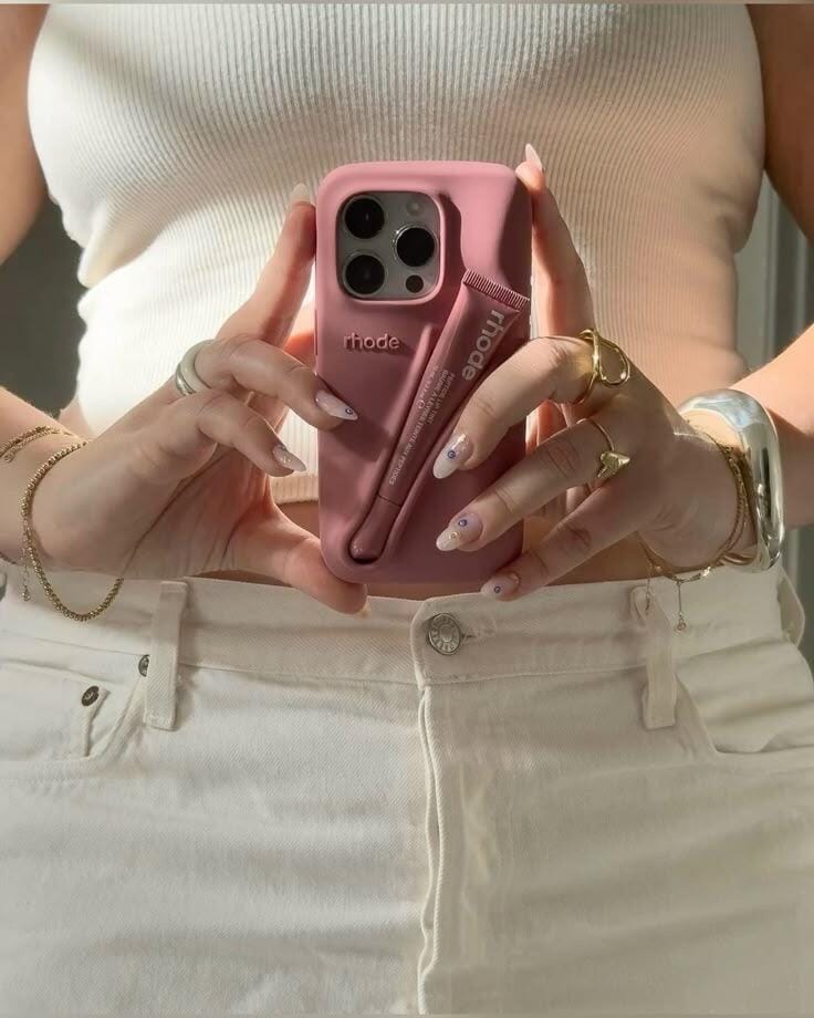 Customer photo review of Rhode Toast iPhone 17 Pro Max 17 Pro 16 15 Case + Lipgloss & Gift Bag