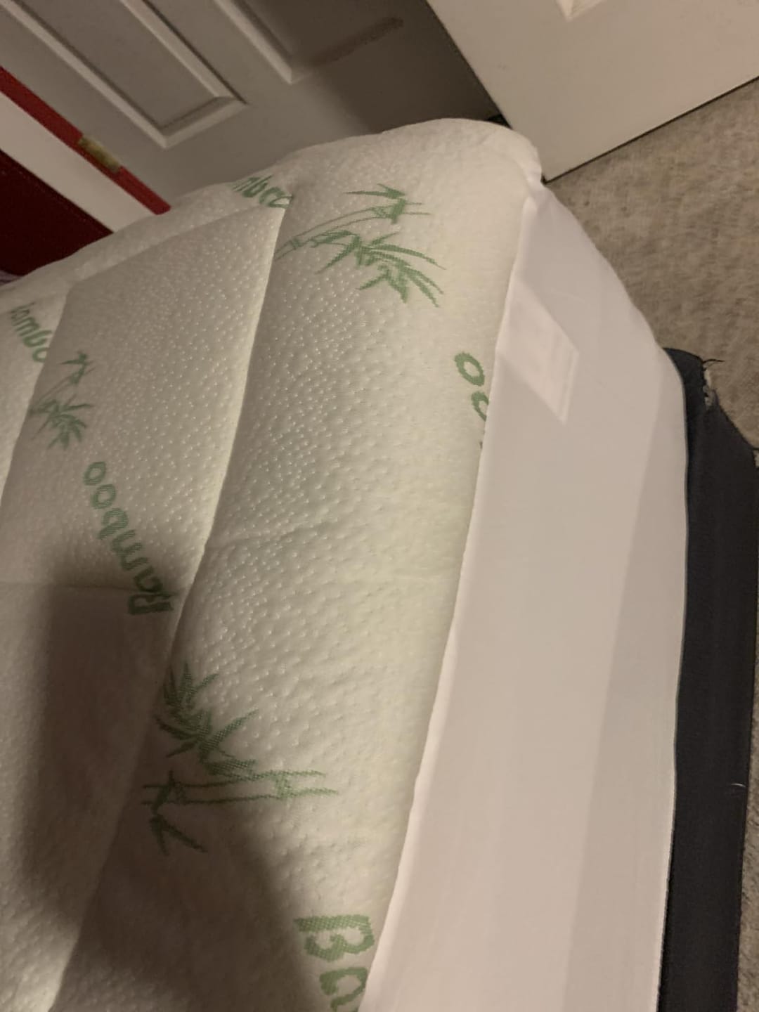 Customer photo review of Surmatelas en viscose de bambou