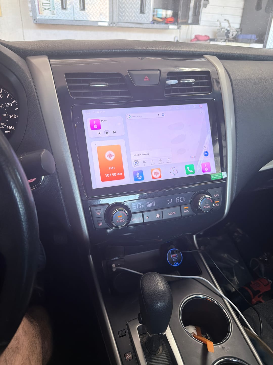 Customer photo review of Nissan Altima 2013-2015 Wireless Apple CarPlay Upgrade Kit