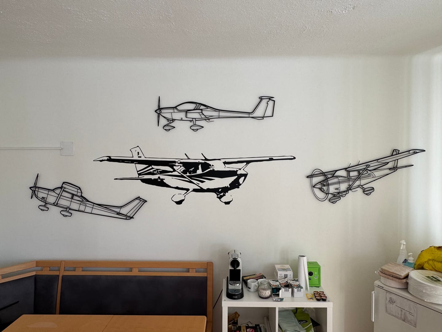 Customer photo review of 182P Skylane Silhouette Metal Wall Art
