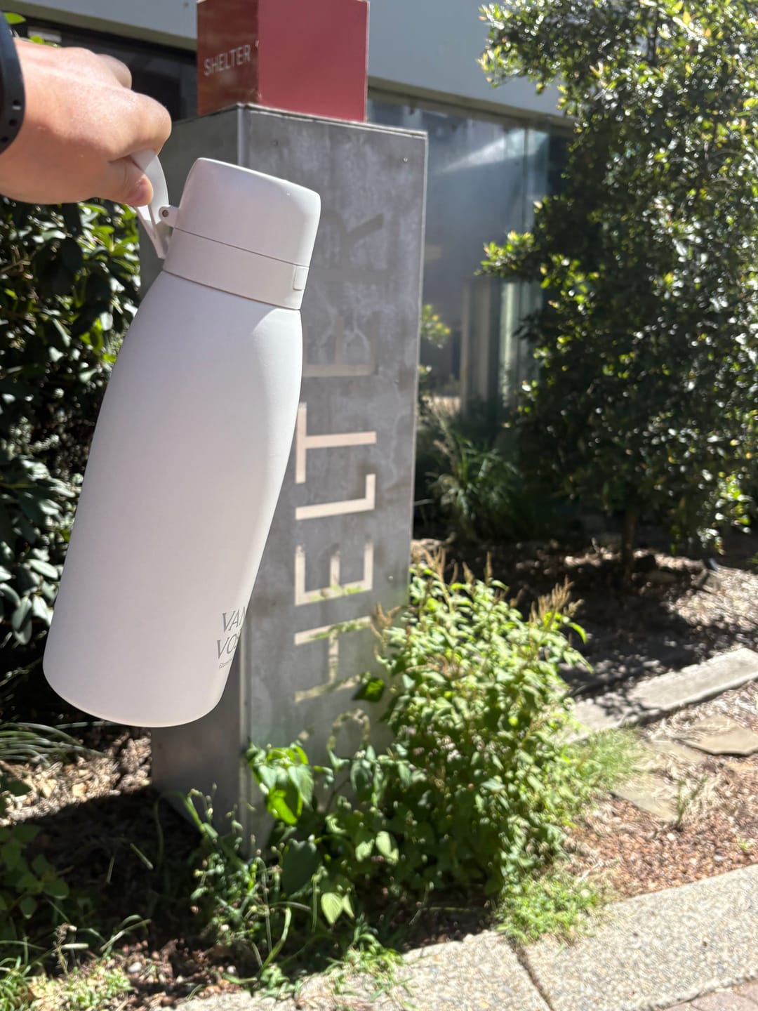Customer photo review of Ceramic Filtered Water bottle