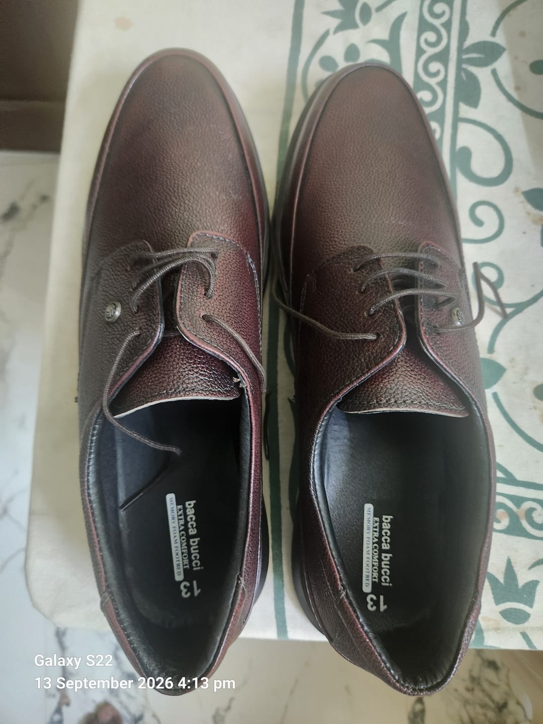 Customer photo review of Bacca Bucci Leather Office Lace-ups Formal Shoes | UK- 06 to 14