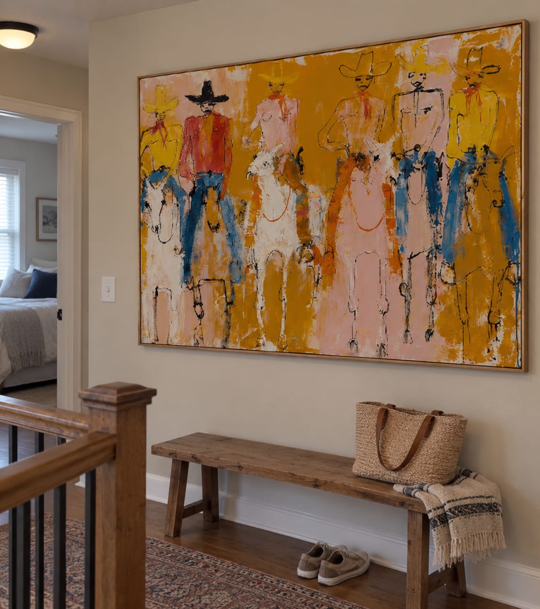Customer photo review of Golden Posse-Cowboy Riders Painting