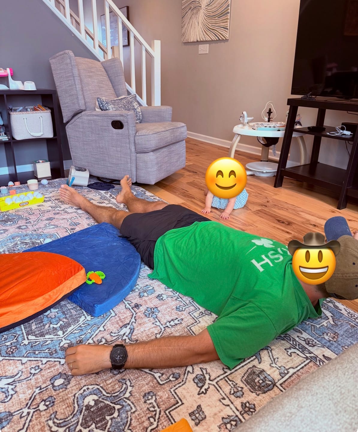 Customer photo review of Designer Relax Mat - 1.4" Thick Foam Base